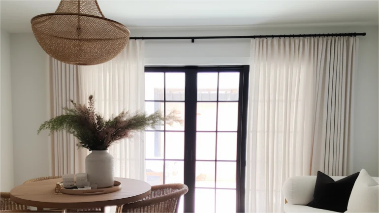 How to Hang Sheer Curtains Criss Cross