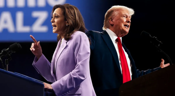 Trump shares fake image of Harris speaking to communist event